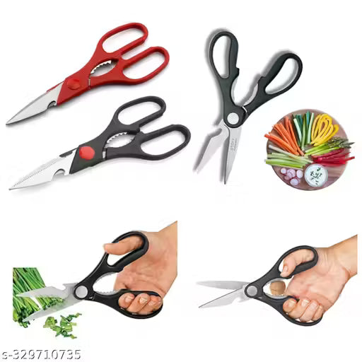 DNJ ORIGINAL knife set kitchen Knife and knives Set with sharpe edge, Stainless Steel quality 6 Knifes, SCISSOR for Kitchen use Knife Set for Kitchen with stand,.//(pack of 7)